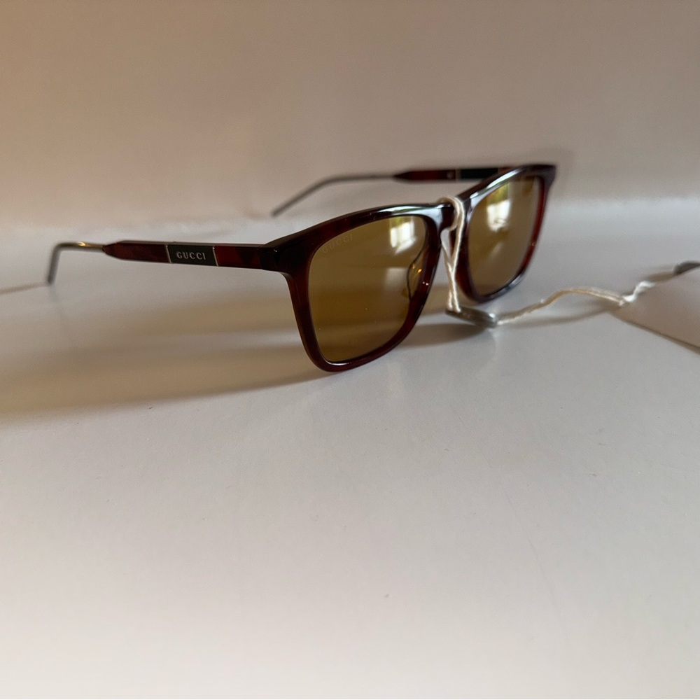 NWT $812 GUCCI  Brown Square Sunglasses GG0843S 003 Unisex - Picture 12 of 17